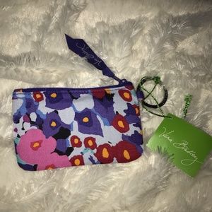 NWT Floral Vera Bradley ZipID Case Blue Purple Red